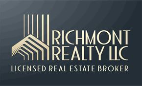 Ozone Park apartment for rent - The image is a logo for Richmond Realty LLC, a licensed real estate broker.