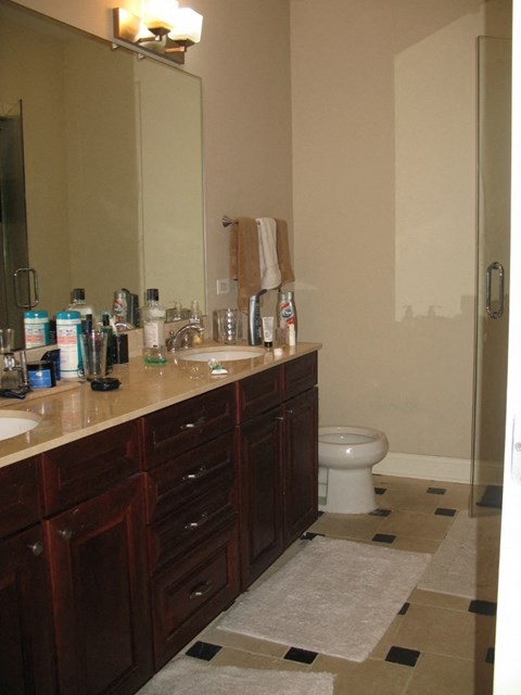 Floor plan for 3 beds, 2 baths