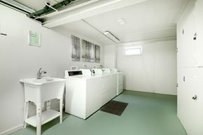 Lisle apartment for rent - A bathroom with a white sink and a white cabinet.