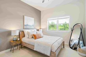 Happy Valley apartment for rent - a bedroom with a bed and a mirror