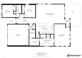 Fort Worth house for rent - the floor plan of the residence