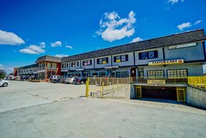 Torrance apartment for rent - an empty parking lot in front of a building