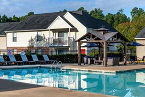 Apex apartment for rent - Community swimming pool with gazebo