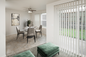 Keizer apartment for rent - Village dining room with virtual furniture at THE VILLAGE Apartments, KEIZER,  97303