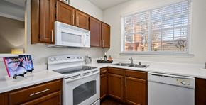 Houston apartment for rent - Luxury apartments with spacious kitchens, custom home cabinets, and side-by-side refrigerators at The Lanesborough Apartments in Houston.