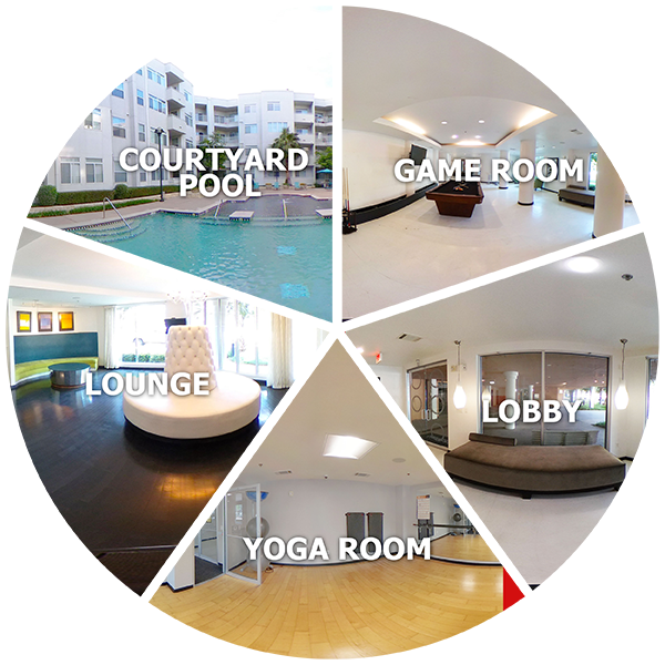 Floor plan for 1 bed, 1 bath