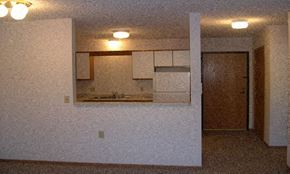 Rice apartment for rent - View from living room into kitchen
