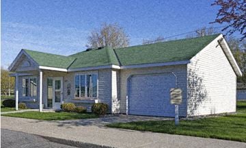 Cold Spring apartment for rent - a white building with a green roof and a sign