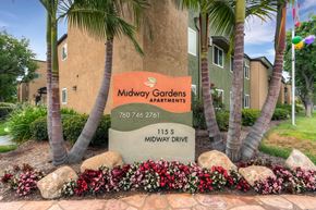 Escondido apartment for rent - Midway Gardens Apartments Monument Sign in Escondido, California