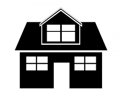 Pahokee apartment for rent - A black and white image of a house.