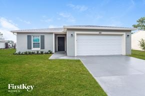 Palm Bay house for rent - A two-car garage is labeled 591.