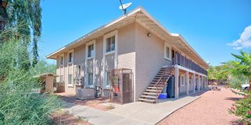 Phoenix apartment for rent - an old building with a satellite dish on top of it