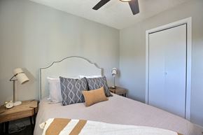 Regina apartment for rent - a bedroom with a large bed and a closet