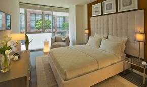 Los Angeles apartment for rent - a bedroom with a bed and a window