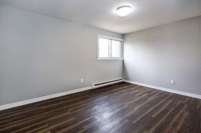 Waterloo apartment for rent - A room with wooden flooring and a window.