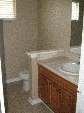 Kansas City townhouse for rent - a bathroom with a sink and a toilet