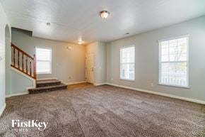 Dublin house for rent - the living room and entryway of an empty house