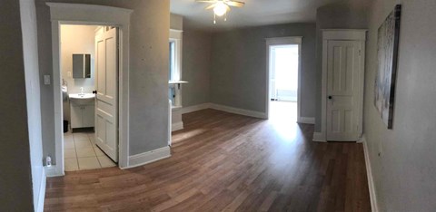 Floor plan for 1 bed, 1 bath, 600 sqft