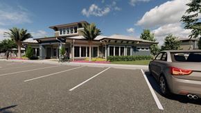 Bradenton apartment for rent - a house with a car parked in a parking lot