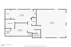 Acworth house for rent - a line drawing of a floor plan of a house