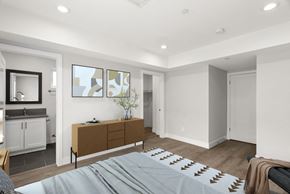 North Hollywood apartment for rent - a bedroom with a bed and a dresser