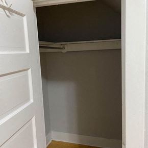 Winnipeg apartment for rent - an empty closet with the door open
