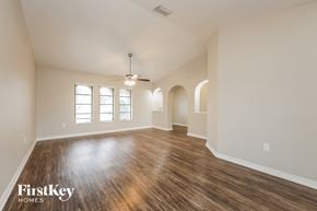Punta Gorda house for rent - the living room and dining room of an empty house