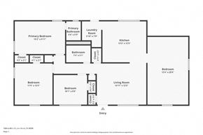 Jonesboro house for rent - a floor plan of a house with the floor plans of different rooms