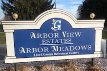 Spring Arbor apartment for rent - a sign for an arbor view estates arbor meadows