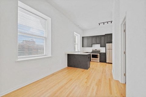 Floor plan for 1 bed, 1 bath