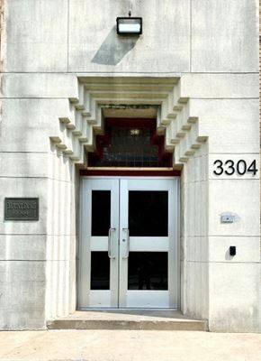 Washington apartment for rent - The front door of a building with the number 3304 on it.