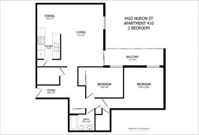 Niagara Falls apartment for rent - a floor plan of a house with a bedroom and a living room