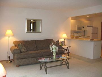 Appleton apartment for rent - a living room with a couch and a table