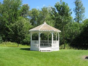 Appleton apartment for rent - a white gazebo in the middle of a field