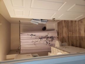 Denmark apartment for rent - A bathroom with a towel hanging on the towel rack.