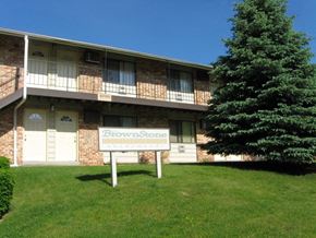 St. Francis apartment for rent - an apartment building with a sign in front of it
