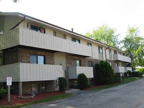 St Francis apartment for rent - an apartment building with a street in front of it