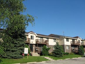 Saukville apartment for rent - a house with a sign in front of it