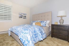 Clifton Park apartment for rent - a bedroom with a bed and a window
