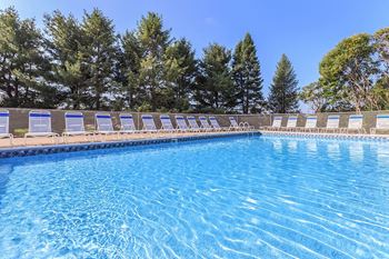 Shimmering swimming pool