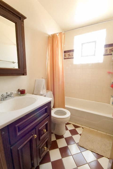 Floor plan for 3 beds, 2 baths