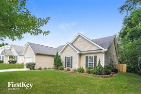 Winston-Salem house for rent - a home with a green lawn and a yard with trees