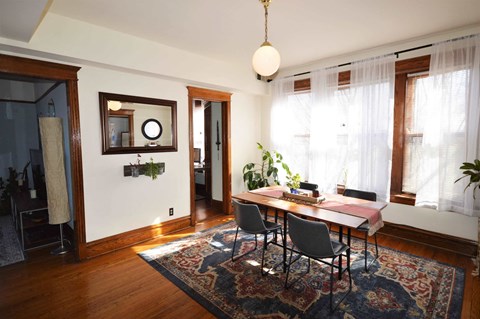 Floor plan for 2 beds, 1 bath