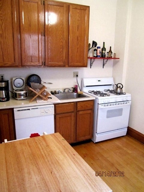Floor plan for 1 bed, 1 bath