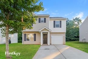 Charlotte house for rent - A two-story house with a garage is for sale by FirstKey Homes.