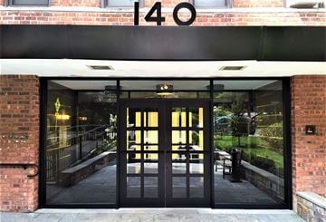 Hartsdale apartment for rent - the front door of the 418 building
