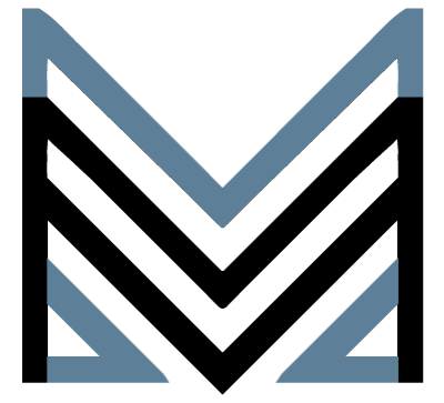 Boston apartment for rent - A graphic with a dark background features a large letter 'M' with two smaller arrows pointing to the left.
