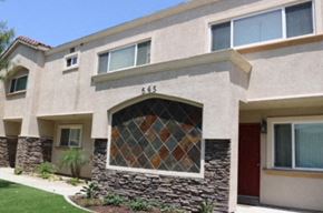 Glendora apartment for rent - the front of a house with a large window and a driveway