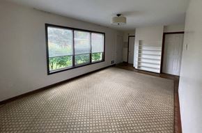 Castle Rock apartment for rent - an empty living room with a large window and a carpet