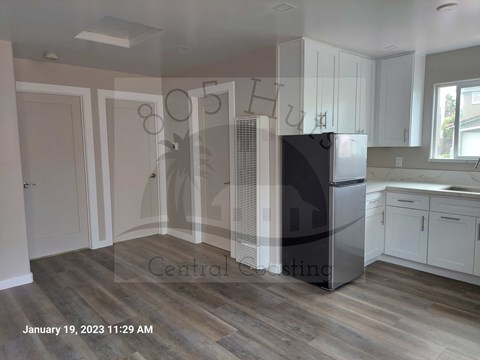 Floor plan for 2 beds, 1 bath, 499 sqft